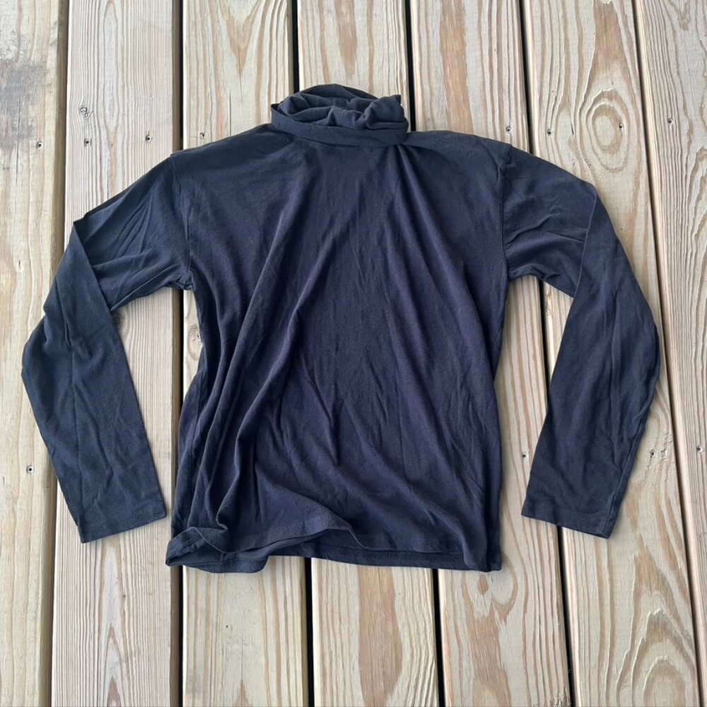 Everlane Black Cotton long sleeve turtleneck Small
